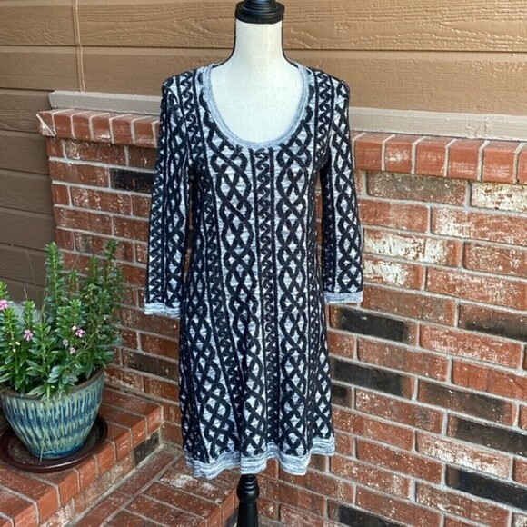 MOTH Anthropologie Textured Knit Sweater Dress Women's Size Small - Picture 1 of 10